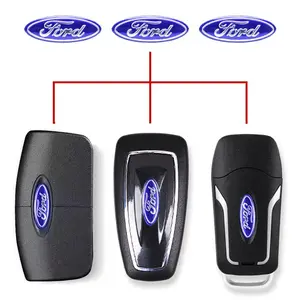 6/10/15Pcs 21MM Ford Logo Car Remote Key Exquisite Emblem Sticker Auto Control Key Logo For Ford ST Focus Kuga Ranger Fiesta Transit Mustang Mondeo MK2 MK3 Fusion Ecosport Auto Accessories