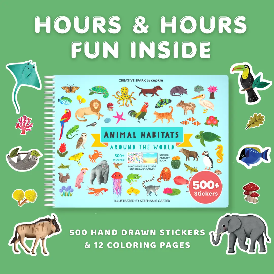 Animal Habitats Sticker Activity Book
