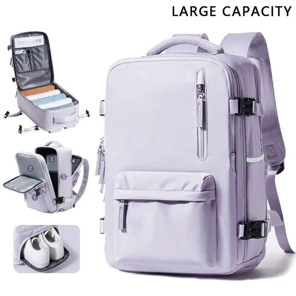 Women's Large-Capacity Multi-Pocket Fashion Backpack - Backpacks for School with Independent Shoe Compartment, Dry-Wet Separation Travel Bag, Valentine's Day/Birthday Gift