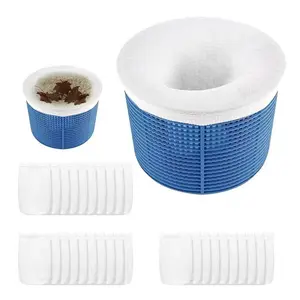 20/50 Pack Pool Skimmer Socks - Efficient Filters for Baskets and Skimmers | Cleans Debris and Leaves for In-Ground, Above Ground Pools, Hair and Other Particle