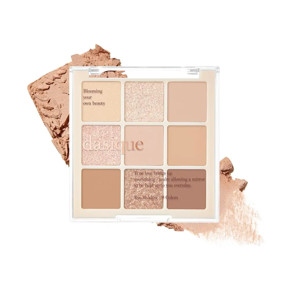 [Dasique] Shadow Palette (9 colors) - Cruelty-Free, 9 Blendable Shades in Smooth Matte and Shimmer Finishes with Gorgeous Pearls
