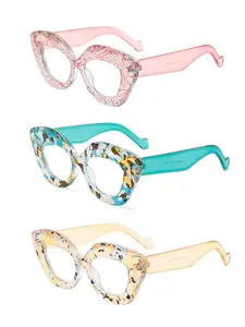 Vintage Cat Eye Frame Eyeglasses, Trendy Tortoiseshell Eyeglasses for Everyday Use, Fashion Accessories for Outdoor Activities, Trendy Casual Eyeglasses