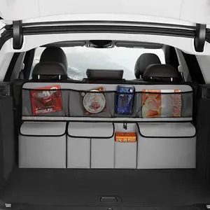 Universal Oxford Cloth Car Trunk Organizer, Scratch-Resistant Material, Large Capacity Design, Easy Install for Vehicle Boot Organization