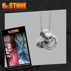 Dr.STONE Necklace Pendant Fashion Cartoon Accessories Game Peripherals Niche Light Luxury Trendy Toys Holiday Gifts for Couples