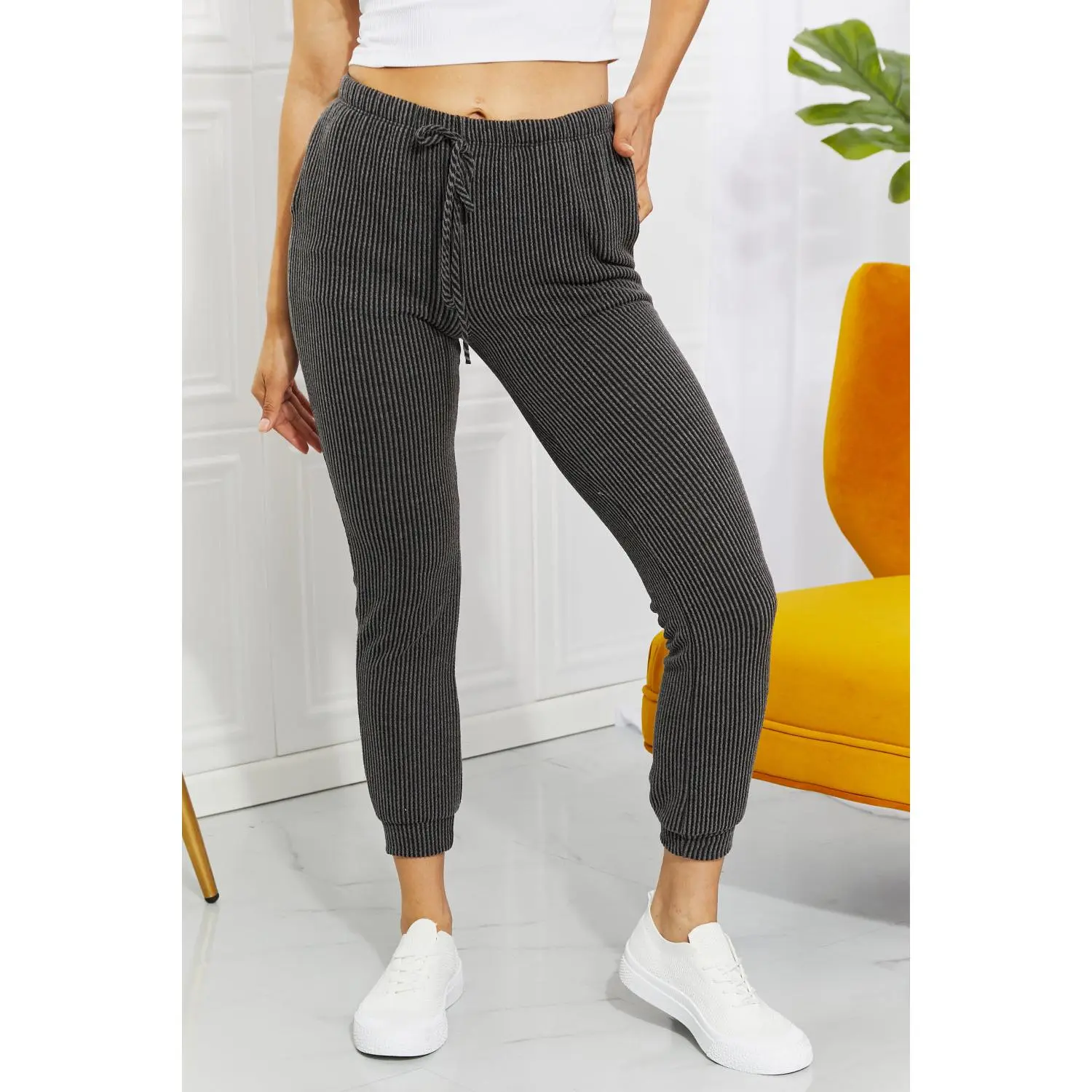 Easy Living: Ribbed Joggers
