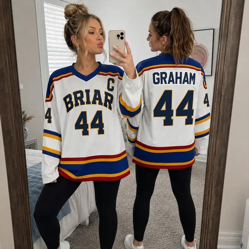 Briar University Graham 44 Hockey Jersey, Off-Campus Jersey, Hockey Romance Football Jersey, Briar U Sweatshirt, Off Campus Hockey 2026