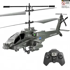 Remote Control Helicopter, 3.5 Channels RC Helicopter with LED Light, One Key Takeoff/Landing, Aircraft Model, Remote Controlled Helicopters, Suitable for Children and Adults