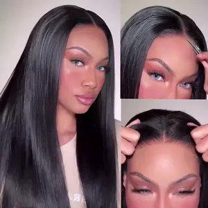 ISEE Wear Go V5 Straight Tiny Knots Pre Bleached Glueless 6*4 HD Lace Closure Wig Xmas Gift for Girlfriend/Wife/Family#iseehairbeauty#SpringStatements#greenish#TikTokShopSpringGlowUp