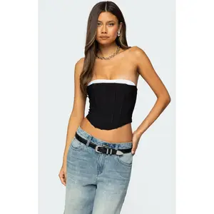 Edikted Women's Ryla Contrast Layered Mesh Corset