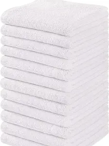 24 Pack Soft Cotton Washcloths – Absorbent Face Towels for Bathroom, Gym, Spa, Kitchen & Daily Use
