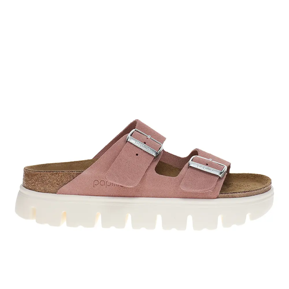 BIRKENSTOCK Womens Arizona Chunky Birko-Flor Casual Sandals Casual Low Heel 1-2" - Pink
