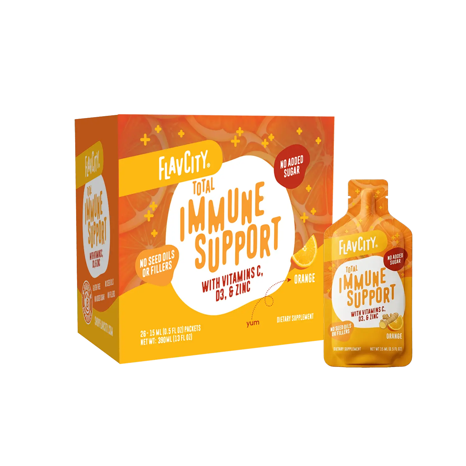 Immune Support Vitamin Gel Pack Daily Supplement Healthcare Zinc