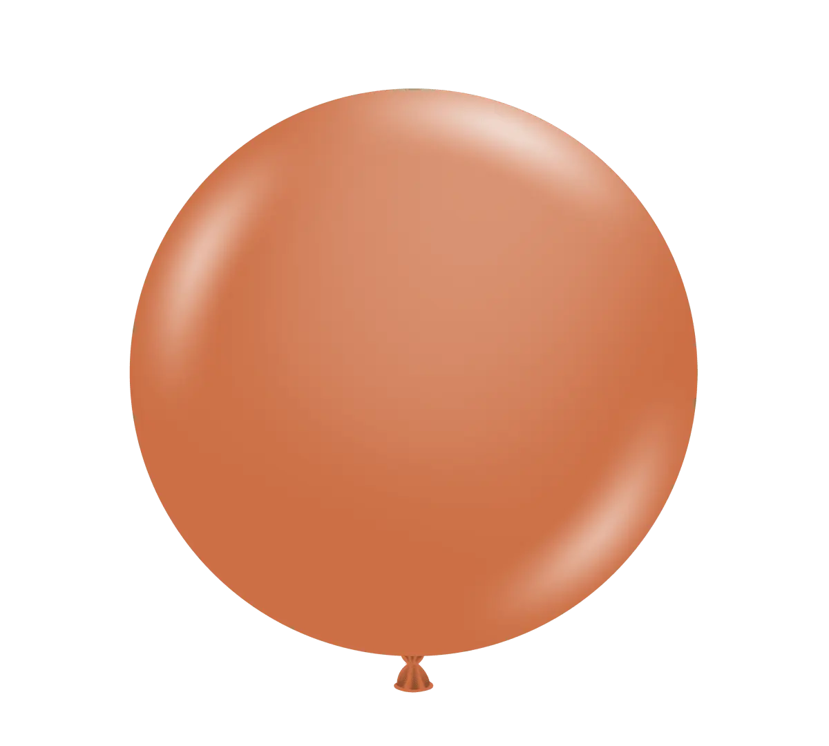 TUFTEX Designer 17 in. No See Through Biodegradable Balloons, 25 Pcs Burnt Orange - for Festivals, Party Supplies, 25 Balloons