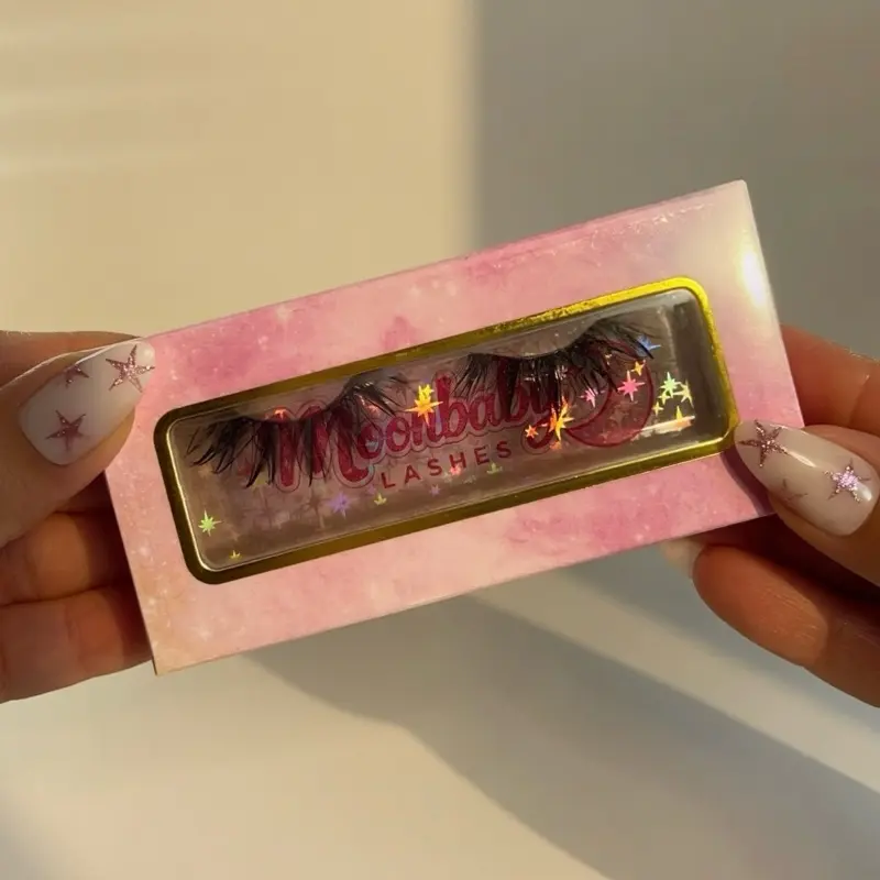 Moonbaby Lashes – ‘Lucky Charm’ Wet Mink Lashes (1 Pair)