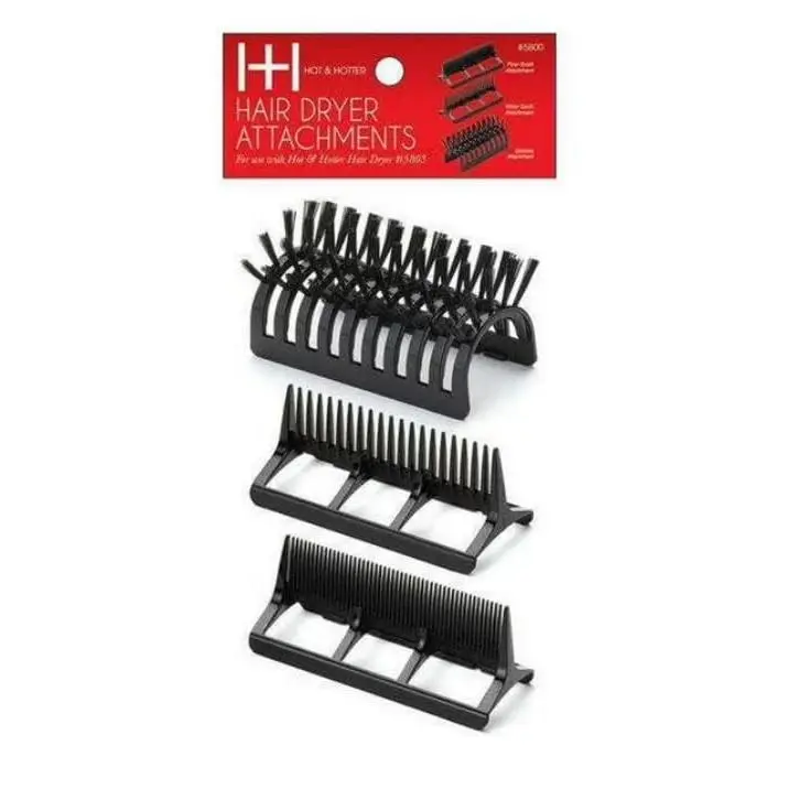 ANNIES Replacement Attachment Set for #5803 Hair Drying Brush, Multiple Components Styling Kit with Concentrator, Diffuser, Comb