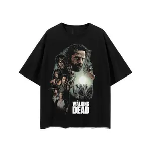 The Walking Dead Group T-shirt - Daryl Dixon, Rick Grimes, Glenn, Maggie - Official Twd Andise Tshirt