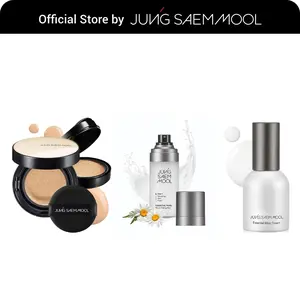 [Essential Set] Essential Skin Nuder Cushion (Fair Light), Essential Mool Micro Fitting Face Mist (55ml), Essential Mool Cream (30ml) Set | Korean Makeup | Cushion Foundation | Dewy Finish