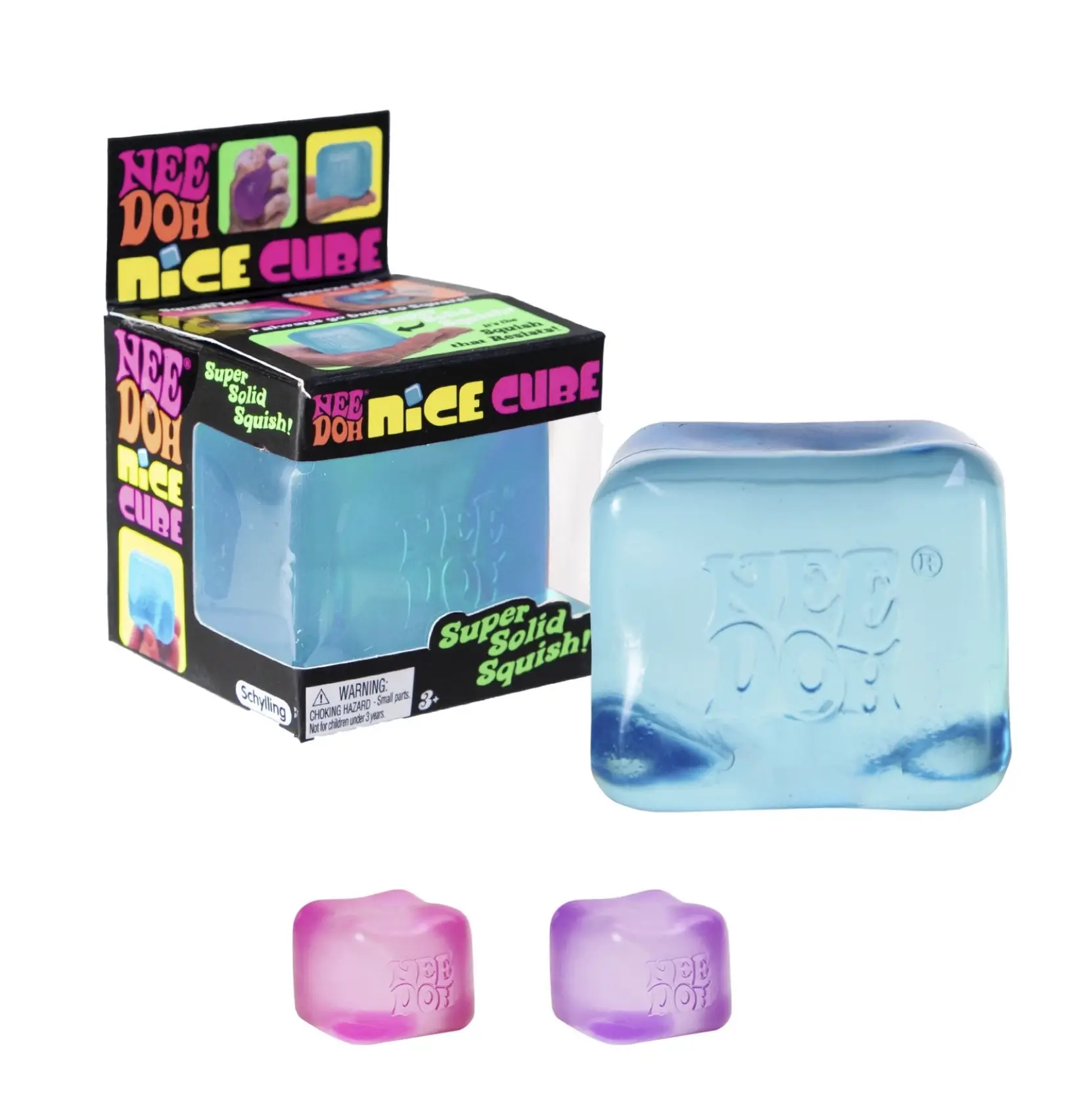 NeeDoh Nice Ice Cube 2.25" (Pick Your Color) - Collectible