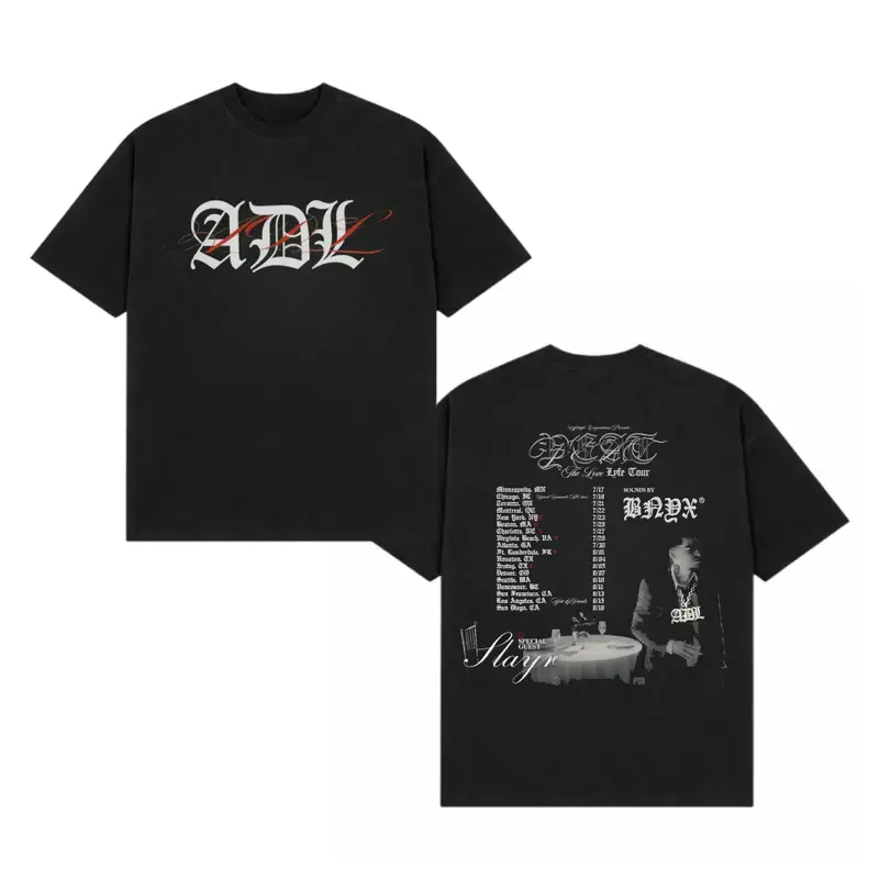 Yeat Tour 2026 T-Shirt – Lyfe Tour Graphic Tee, Rage Hip Hop Streetwear, Concert Gift, Men’s & Women’s Tops, Classic Graphic Print T-Shirt