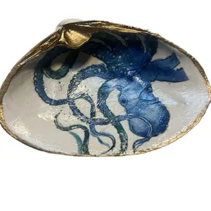 Oyster Shell Octopus trinket ring dish