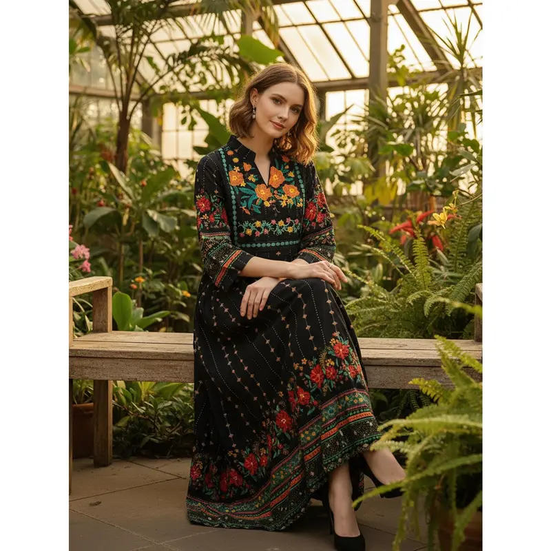 chinese dress ladies Traditional Mexican Dress for Women Plus Size Puebla Mexican Dresses  Embroidered 4X White : Clothing, Shoes & Jewelry