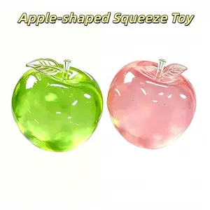 2-Pack Apple-Shaped Squishy Toys, Soft Slow-Release Stress Relief, Ideal for Adults & Kids, Perfect Gift Set, Anxiety Relief Toy