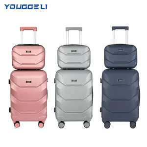 YOUGGEL suitcasea must-have for going out, carry-on suitcase 20inch+ 13inch /360° universal wheels, cup holder suitcase.chargingport suitcase unisex /business trip / travel /schoolmust-have #outdoorfun