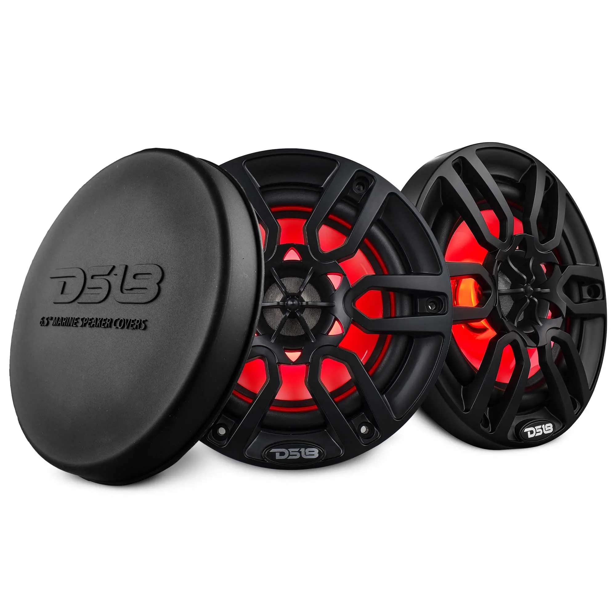 NXL 6.5 inches 2-Way Coaxial Marine Motorcycle Subwoofer Speakers with Built-in Tweeter, RGB LED Lights, 100W RMS 4-Ohm Waterproof Outdoor Speakers (200W & Above Capability) for Car Audio System, Subwoofer Speaker, Motorcycle Speakers