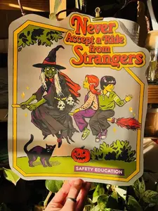 Never Accept A Ride From Strangers DTF Transfer