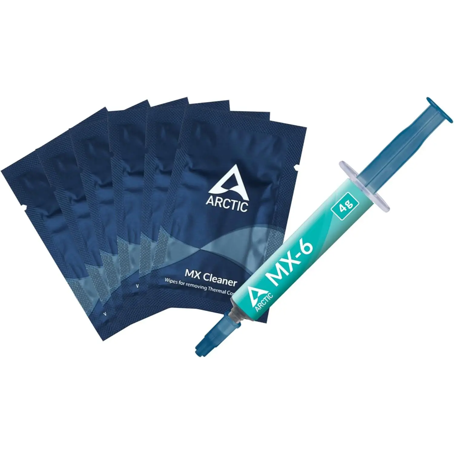 ARCTIC MX-6 4g Thermal Paste with 6 MX Cleaner - High Thermal Conductivity, Non-Conductive, Long Durability for CPU/Consoles, Graphics Cards