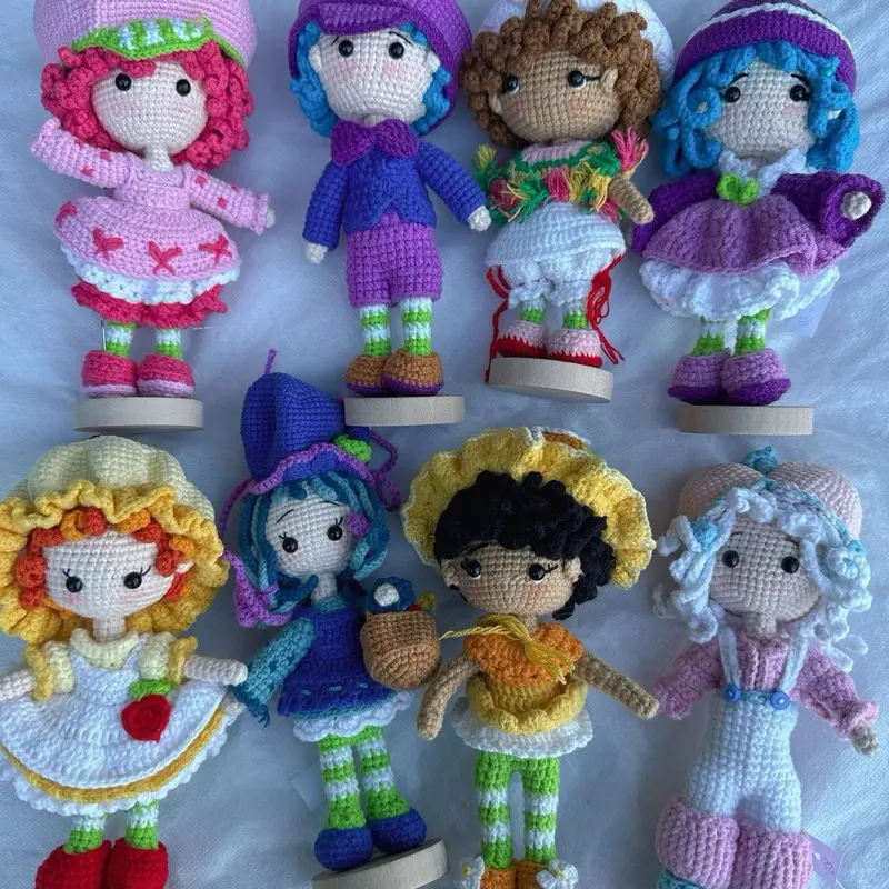 Handmade Crochet Dolls Strawberry Shortcake Collection Gift