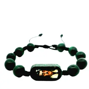 Jesus Malverde Bead Bracelet
