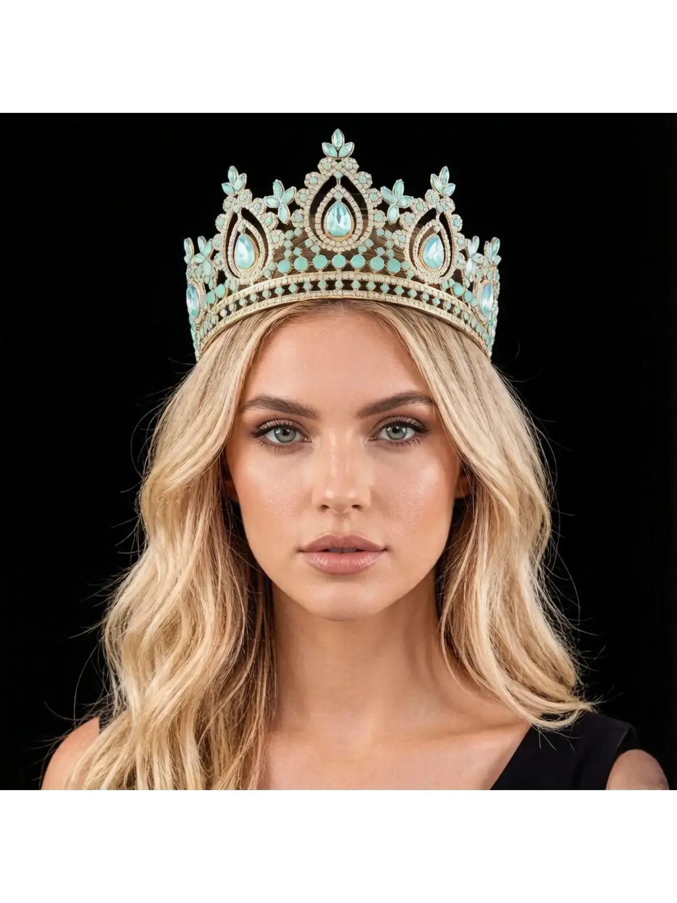 Baroque bridal crown, exquisite diamond-filled princess birthday crown, European and American bridal tiara, beauty pageant crown, Bridal Headpiece, Elegant crown design