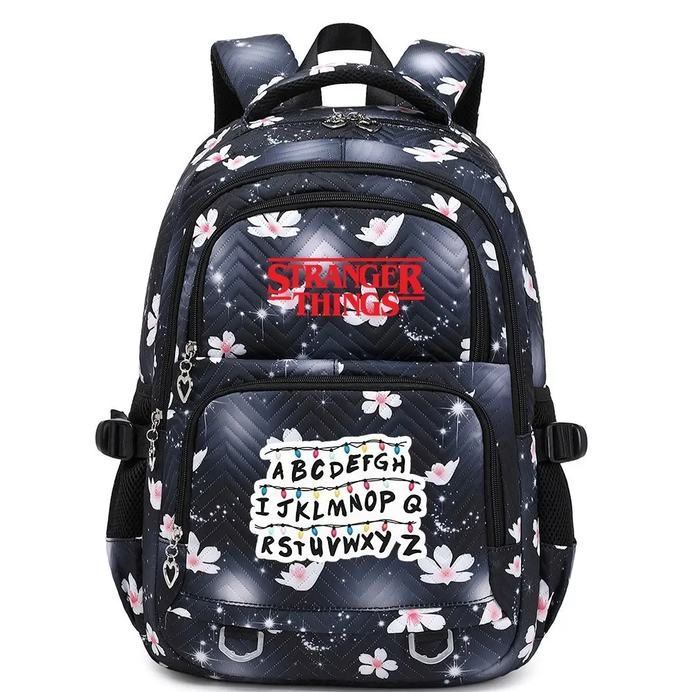 "Stranger Things" Printed Unisex Backpack - Casual School/Travel Functional Bag for Teenagers
