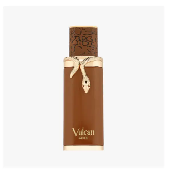 Fragrance World Vulcan Sable Unisex Eau de Parfum Spray - Spicy Gourmand Vanilla Fragrance Scent Blend with Patchouli, for Evenings & Special Occasions, 3.4 oz, Edp Spray, Patchouli Base, Citrus Resin Woods, 3.4 Fl Oz, Evening Wear, Bold And Luxurious, Un