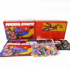 Magic Athletes Party Game, Fast-Paced Racing with Unique Abilities, Includes 36 Racers, Dual-Sided Board, 2-6 Players, 20-Minute Playtime, Family Board Games