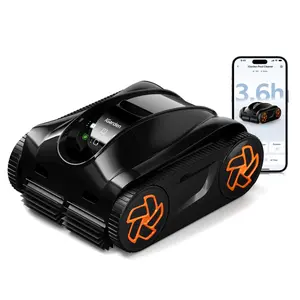 iGarden Pool Cleaner K36, Cordless Pool Vacuum Robot for Inground & Above Ground Pools, Smart Navigation, 220 Min Runtime, Touchscreen, Self-Parking, Cleans Floor, Wall & Waterline