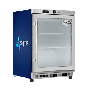 24 in. Commercial Countertop Display Freezer in White with Stainless Steel and Glass Door, 4.6 Cu. ft. (KM-MDF46GD) - Wrap