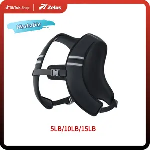 【SpringStatements】ZELUS Weighted Vests, 5/10/15lbs Z-Fit Weighted Vest with Z-fit Washable Fabric&Reflective Stripes & Adjustable Straps for Men & Women: Motivational Walking, Running, Strength Training, Rucking, Jogging | Fitness Journey