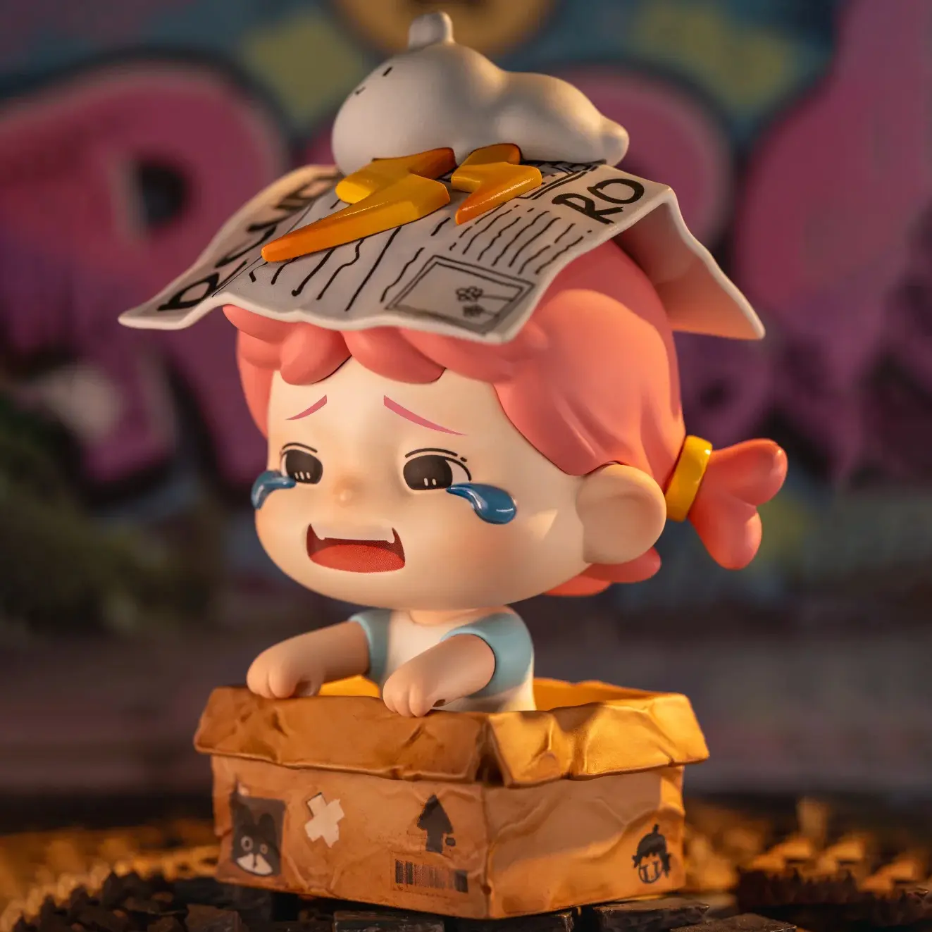 PEPPY RORO Meet You Series Single Blind Box Figure - 6+1 Models (6 Regular, 1 Hidden), Non-Exchangeable Collectible Mystery Item, 6 Regular Models, Single Box