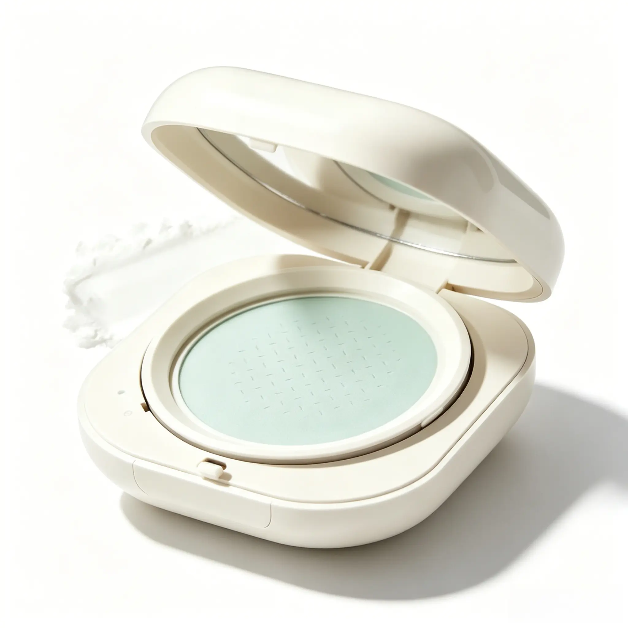 2 Pack Oil Control Powder Compact with Hyaluronic Acid, Pore Concealing Matte Finish Makeup, Fragrance Free for All Skin Types, Silky, Flawless, Lightweight, Daily, Smooth, Hydrating, Cosmetic