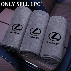 Suede Microfiber Towel Car Logo Wash Cleaning Rag Cloth For Lexus ES RX NX LS UX LM LX GX LC RZ IS CT GS RC HS SC TX LBX F SPORT