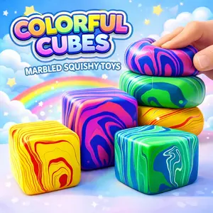 Rough-Textured Cube Squeezing Toy, Quiet Cube, Sensory Toy for Adhd & Autism, Durable Rotating Blocks, Soothing Finger Gyroscope, Perfect Party Gift