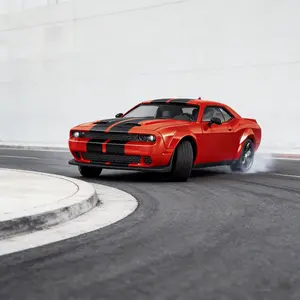 2.4g 4wd Dodge Hellcat Remote Control Drift Car, High-Speed LED Lighted RC Car, Rechargeable Electric Vehicle, Boys' Hot Toy, Perfect Gift