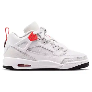 Youth Jordan Spizike Low White/Bright Crimson-Vast Grey (IQ0320 100) (GS)
