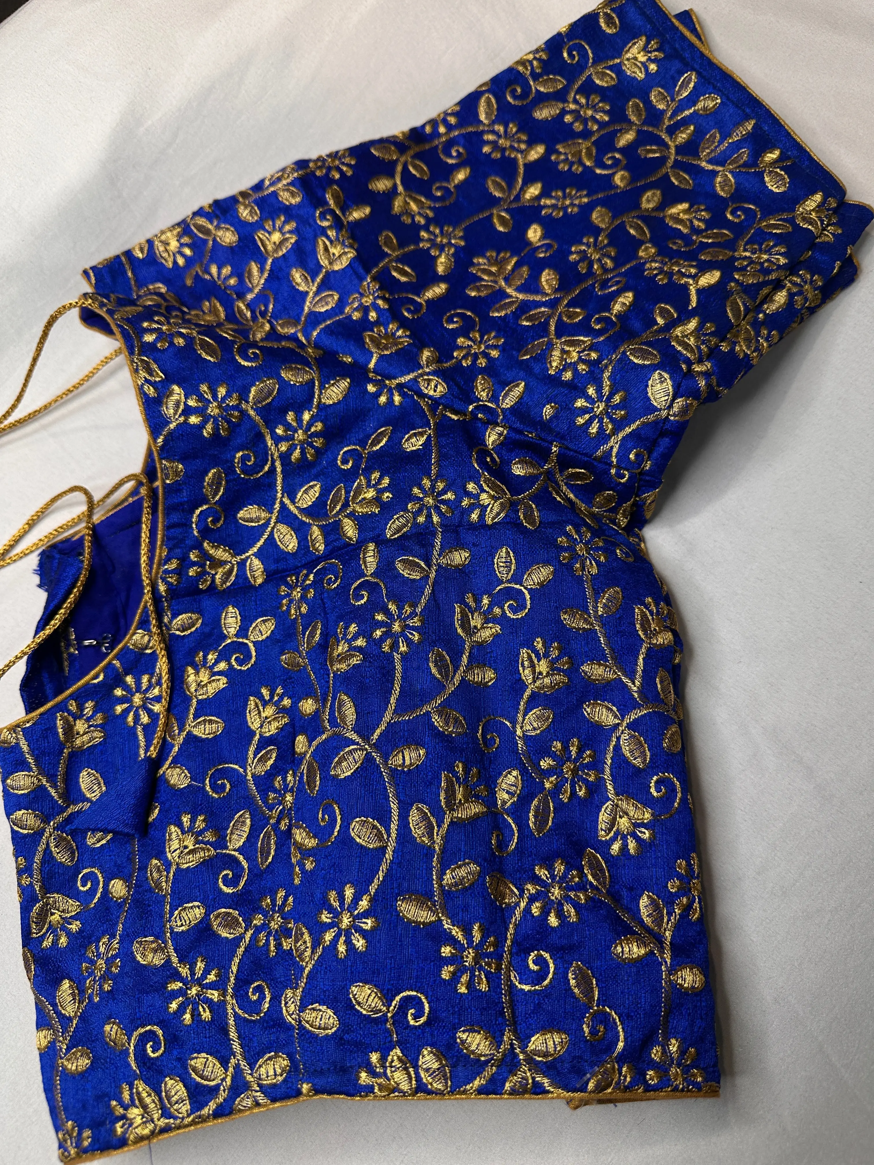Blue Embroidery Blouse