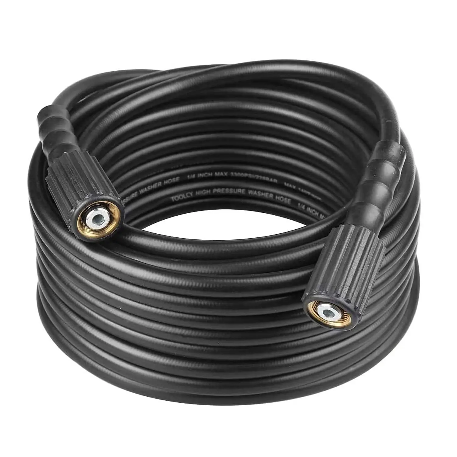 TOOLCY 3400 PSI Pressure Washer Hose, 1/4" Kink Resistant Power Washer Hose M22 Replacement for Ryobi, Troy Bilt, Greenworks, CRAFTSMAN High Pressure Washers