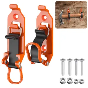 Metal Rubber Shovel Mount for Roof Rack/ Truck /Truck Bed, Axe Jeep Utv Offroad Shovel Mount,Shovel Holder for Truck &Clamp Wall Mounting Kit Fit 0.67" to 1.57" Diameter Tools
