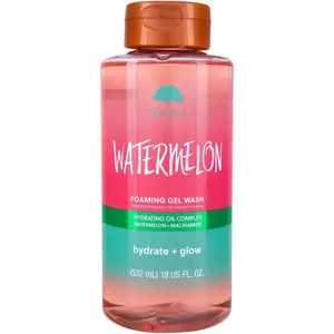 Tree Hut Watermelon Foaming Gel Wash, Hydrating & Moisturizing Body Wash with Shea Butter & Nourishing Essential Oils, Daily Cleanser for Soft Smooth Skin, 18 fl oz