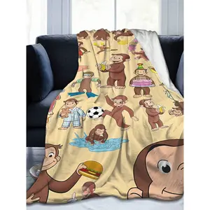 Curious George Nostalgic Blanket | 90s Kids Throw | Curious George Retro Blanket | Cute Cartoon Throw | Curious George Blanket | Perfect Gift for Fans & Kids#CuriousGeorge #NostalgicBlanket